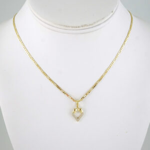 SET1896 Cadenas & Colgantes - Chain - Pendants - Zircon Stone - 14K Real Color 3mmX45cm