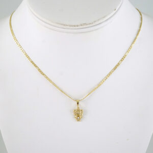 SET1897 Cadenas & Colgantes - Chain - Pendants - Zircon Stone - 14K Real Color 3mmX45cm
