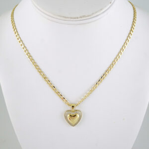SET1898 Cadenas & Colgantes - Chain - Pendants - Zircon Stone - 14K Real Color 3mmX45cm