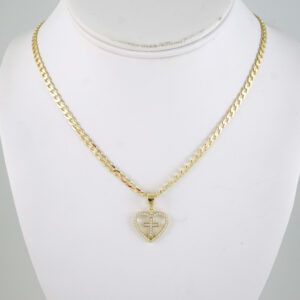SET1901 Cadenas & Colgantes - Chain - Pendants - Zircon Stone - 14K Real Color 3mmX45cm