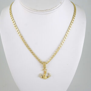 SET1903 Cadenas & Colgantes - Chain - Pendants - Zircon Stone - 14K Real Color 3mmX45cm