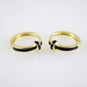 E2867 Earrings - Aretes - Zircon Stone - 14K Real Color