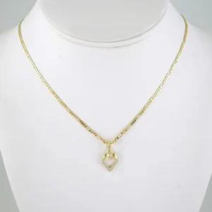 SET1896 Cadenas & Colgantes - Chain - Pendants - Zircon Stone - 14K Real Color 2mmX45cm