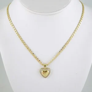 SET1898 Cadenas & Colgantes - Chain - Pendants - Zircon Stone - 14K Real Color 3mmX45cm