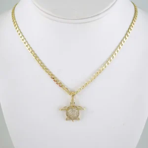 SET1899 Cadenas & Colgantes - Chain - Pendants - Zircon Stone - 14K Real Color 3mmX45cm