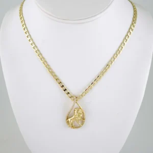 SET1902 Cadenas & Colgantes - Chain - Pendants - Zircon Stone - 14K Real Color 3mmX45cm