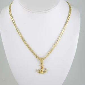 SET1903 Cadenas & Colgantes - Chain - Pendants - Zircon Stone - 14K Real Color 3mmX45cm