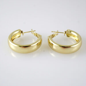 E2837 Earrings - Aretes - Zircon Stone - 14K Real Color