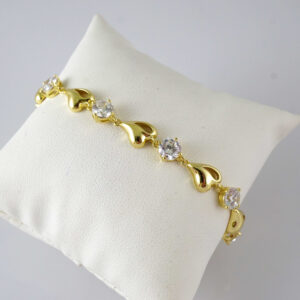 B1910 Bracelet - Pulseras - Zircon Stone - 14K Real Color