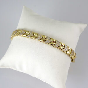 B1935 Bracelet - Pulseras - Zircon Stone - 14K Real Color