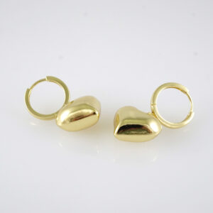 E2890 Earrings - Aretes - Zircon Stone - 14K Real Color
