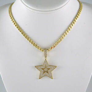 SET1923 Cadenas & Colgantes - Chain - Pendants - Zircon Stone - 14K Real Color