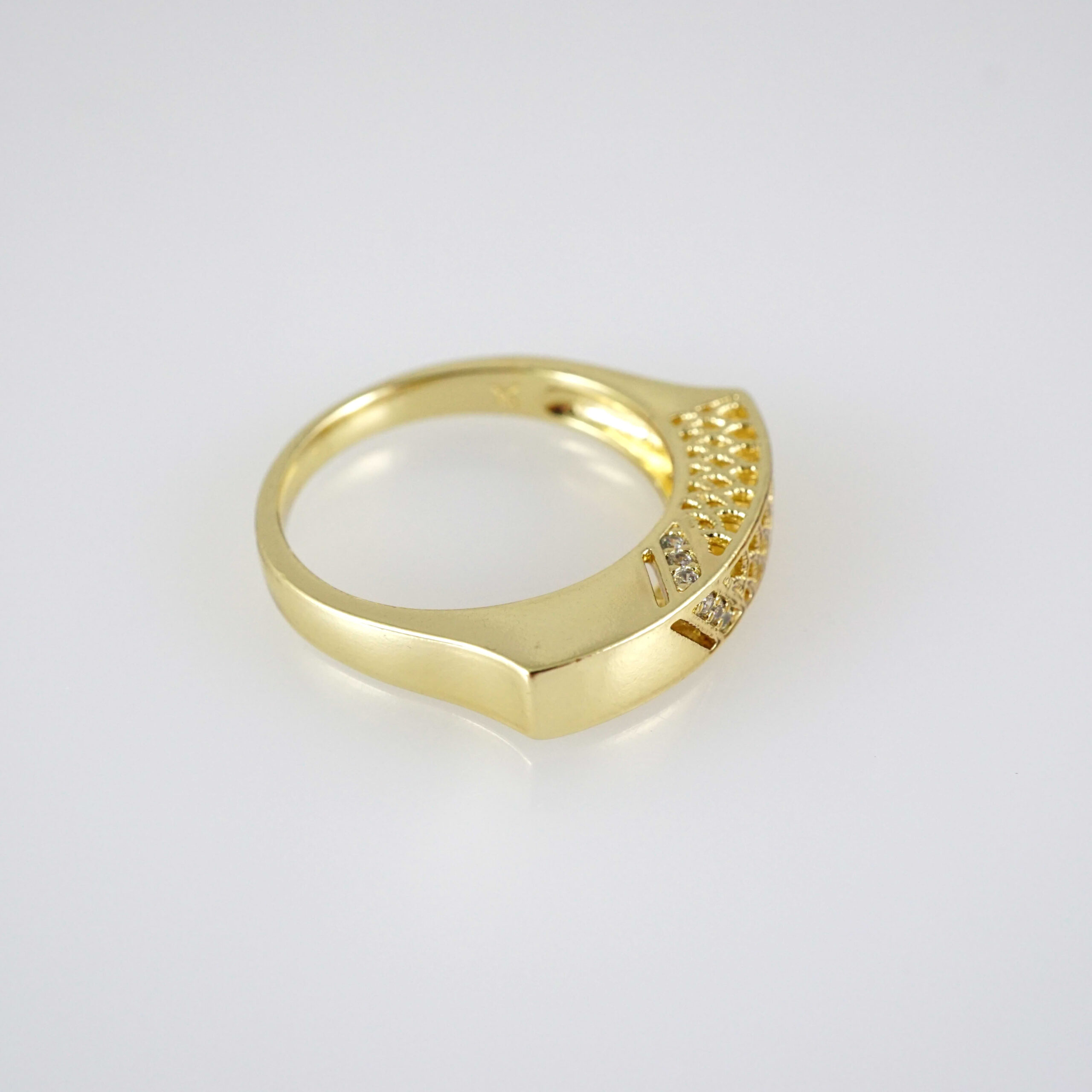 R890 RING - ANILLO - Zircon Stone - 14K Real Color - Image 2