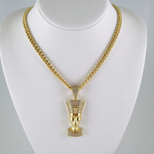 SET1924 Cadenas & Colgantes - Chain - Pendants - Zircon Stone - 14K Real Color