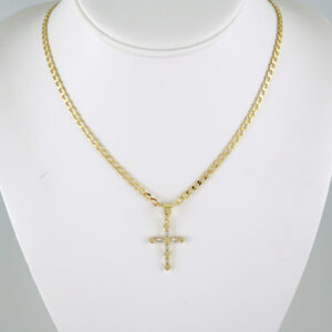 SET1926 Cadenas & Colgantes - Chain - Pendants - Zircon Stone - 14K Real Color
