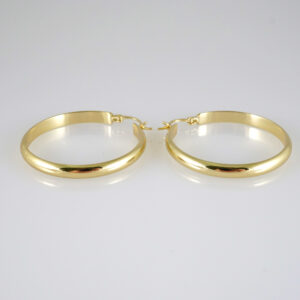 E2904 Earrings - Aretes - Zircon Stone - 14K Real Color