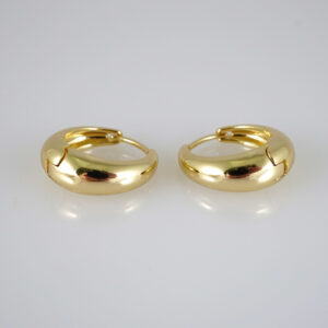 E2909 Earrings - Aretes - Zircon Stone - 14K Real Color