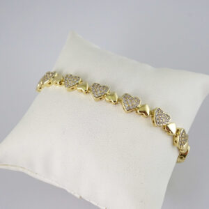 B1950 Bracelet - Pulseras - Zircon Stone - 14K Real Color