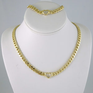 SET1928 Cadenas & Colgantes - Chain - Pendants - Zircon Stone - 14K Real Color